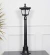 HELSINGOR Black Finish Outdoor Bollard Light