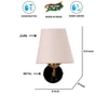 Devansh Metal Electric Wall Light in Black Colour with White Shade Count of 1 Light