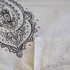 Black And White Floral 330 Tc  Cotton Flat  Single Bed Size Bedsheet With 1 Pillow Cover