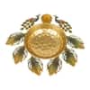 Peacock Tealight Set Of 5 In Gold Colour