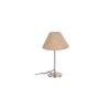 Murphy Beige Natural Fiber Shade Table Lamp with Steel Steel Base