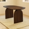 Emiko Solid Wood Six Seater Dining Table in Brown Colour