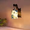 Devansh Solid Wood Electric Wall Light in Brown Colour with Multi Shade Count of 1 Light