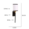 Devansh Metal Electric Wall Light in Black Colour with Multi Shade Count of 1 Light