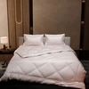 Stoa Paris Comforter Set Double Bed, 300TC Satin Double Bed Comforters in Blushing Pink