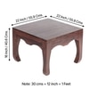 Lyon Sheesham Wood Coffee Table In Walnut Finish