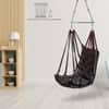 Swingzy Soft Leather Velvet Hanging Swing Chair for Adults Cotton Grey