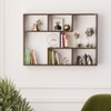 BLUEWUD Xude Engineered Wood Wall Mount Wall Shelf, Display Rack (Wenge)