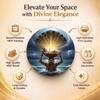 The Castle Decor Radha Krishna Wall Plates Set of 9 Spiritual Wall Art