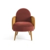 Holden Cane Accent Chair in Pink Colour