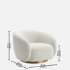Elegantensemble Wood 1 Seater With Upholstery Non Storage Sofa In White Colour