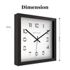 Contemporary Dial Wooden Square Wall Clock