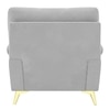 Osbert Velvet 1 Seater sofa in Grey color