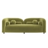 Homro Velvet 2 Seater Sofa in Mint Green Colour