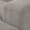 Sophisticated Wood Right Aligned 2-Seater With Upholstery Non Storage Sofa In Grey Colour