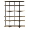 Scandinavian Merton Bookcase Sand Black Finish