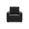 Apollo Compact High Back 1 Seater Fabric Sofa in Pebble Grey Colour