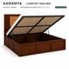 Aaranya Solid Wood Comfort King Bed Hydraulic Storage Provincial Teak Finish Mattress 72 x 78 Inches