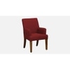 Bertly Accent chair Velvet in Maroon Color