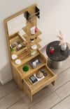 Hexa Red Engineered Wood Dressing Table in Giant Wood Colour