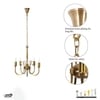 Penn 5 Light Brass Chandelier