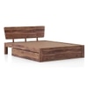 Marieta Solid Wood Queen Size Drawer Storage Bed In Teak Finish