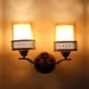 Eliante Gyan Iron Wall Light With Glass In Gold Colour