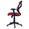 Zeeazyana Mid Back Ergonomic Chair in Red Colour
