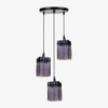 Furrow Cluster of 3 Handcrafted Hanging Lamp