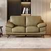 Europa 2 Seater Leatherette Sole in Light Green Colour
