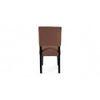 Newport wood Dining Chair in Taupe Brown Velvet Upholstery with MAHAGONY FINISH