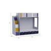 Pinwheels Bunk Bed with Storage in Oak Colour BKBB043