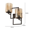 Eliante Modern Wall Lights Mild Steel & Glass Material Brown & Champaign Finish