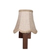 Devansh Wood Wall Mounted Lamp With Beige Jute Shade