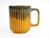 Yellow Aqua Drizzle Artistic Coffee Mug Collection