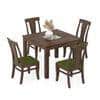 Brighton Square 4 Seater Dining Table With Fabio Dining Chair Set