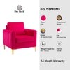 Rafeal Fabric Lounge Chair in Pink Colour
