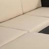 Magnolia  Outdoor Set in Black Colour (1 Sofa, 1 Ottoman & 1 Table)