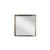 LuxeGold Steel Wall Mirror