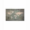 Truss Beige Grey World Map Printed Framed Canvas Wall Canvas Wall Prints Set of 2 Multicolor Matte