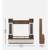 Janet TV Unit in Exotic Teak Finish