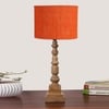 Devansh Orange  Jute   Table Lamp With  Wood Natural Base (7X7X21.25 Inches)-17