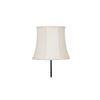 Rupert Black Cotton Shade Floor Lamp