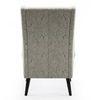 Genoa Wing Chair in  Monochrome Paisley Colour