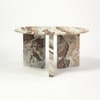 Sawar Marble Coffee Table In Creem Finish