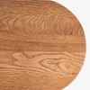 Hump Solid Wood Oak Console Table in Brown Colour