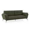 Vetra 3 Seater Leather Sofa In Olive Colour