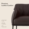 Odette Lounge Chair In Brown Leather