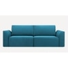 Cacef 3 Seater Pull Out Sofa cum Bed in Turquoise Colour