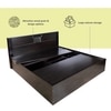Styx Engineered Wood Queen  Size Bed With Drawer Storage (Melamine Finish)